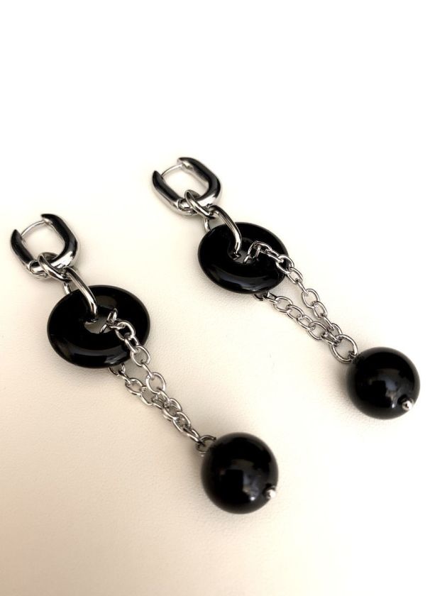 Серьги золотисто-серебристые LENA 2389-7346