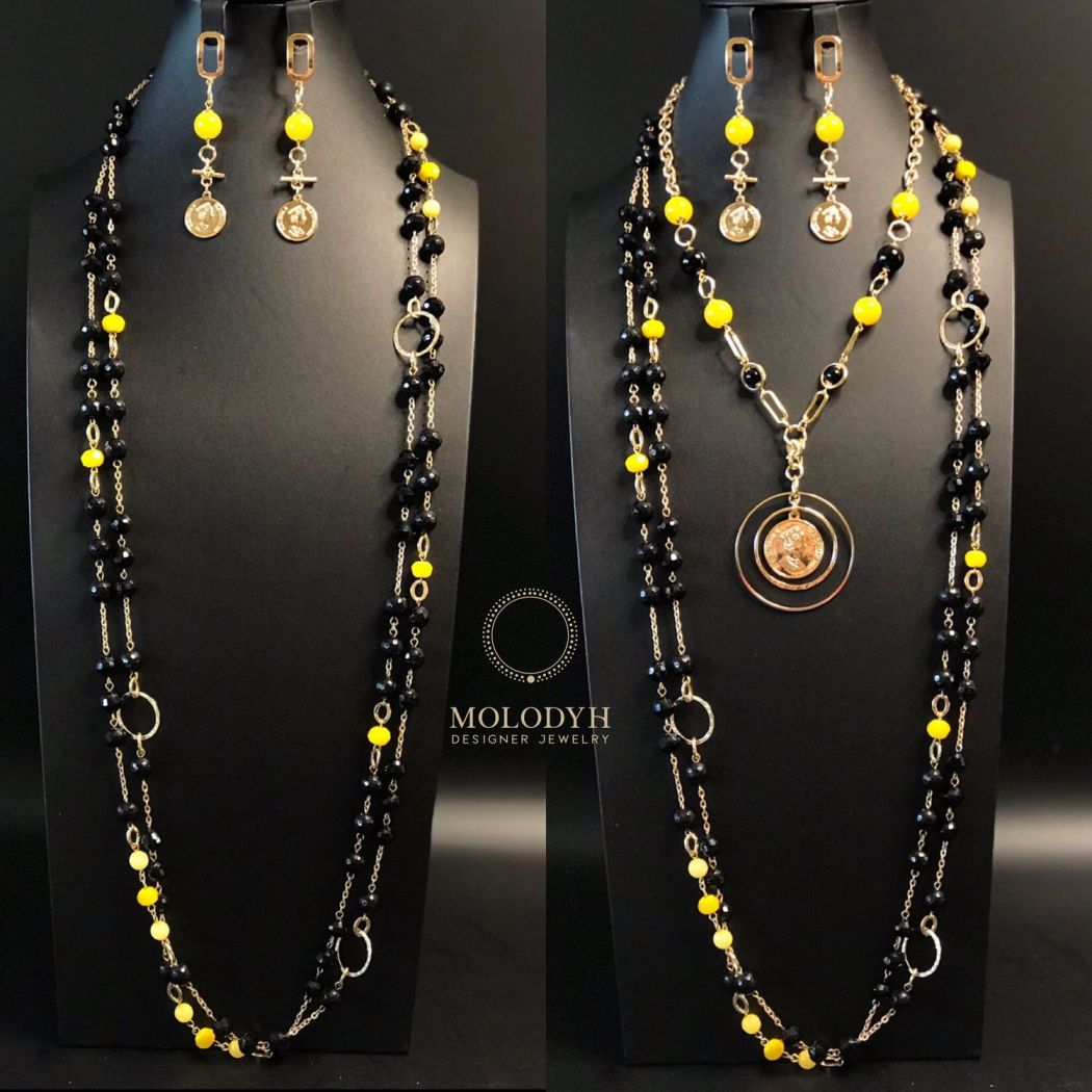 Комплект черное -желтое ARLETTE 3249-9860